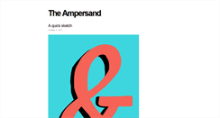 Desktop Screenshot of ampersand.gosedesign.net