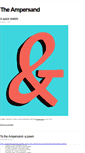 Mobile Screenshot of ampersand.gosedesign.net