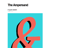 Tablet Screenshot of ampersand.gosedesign.net